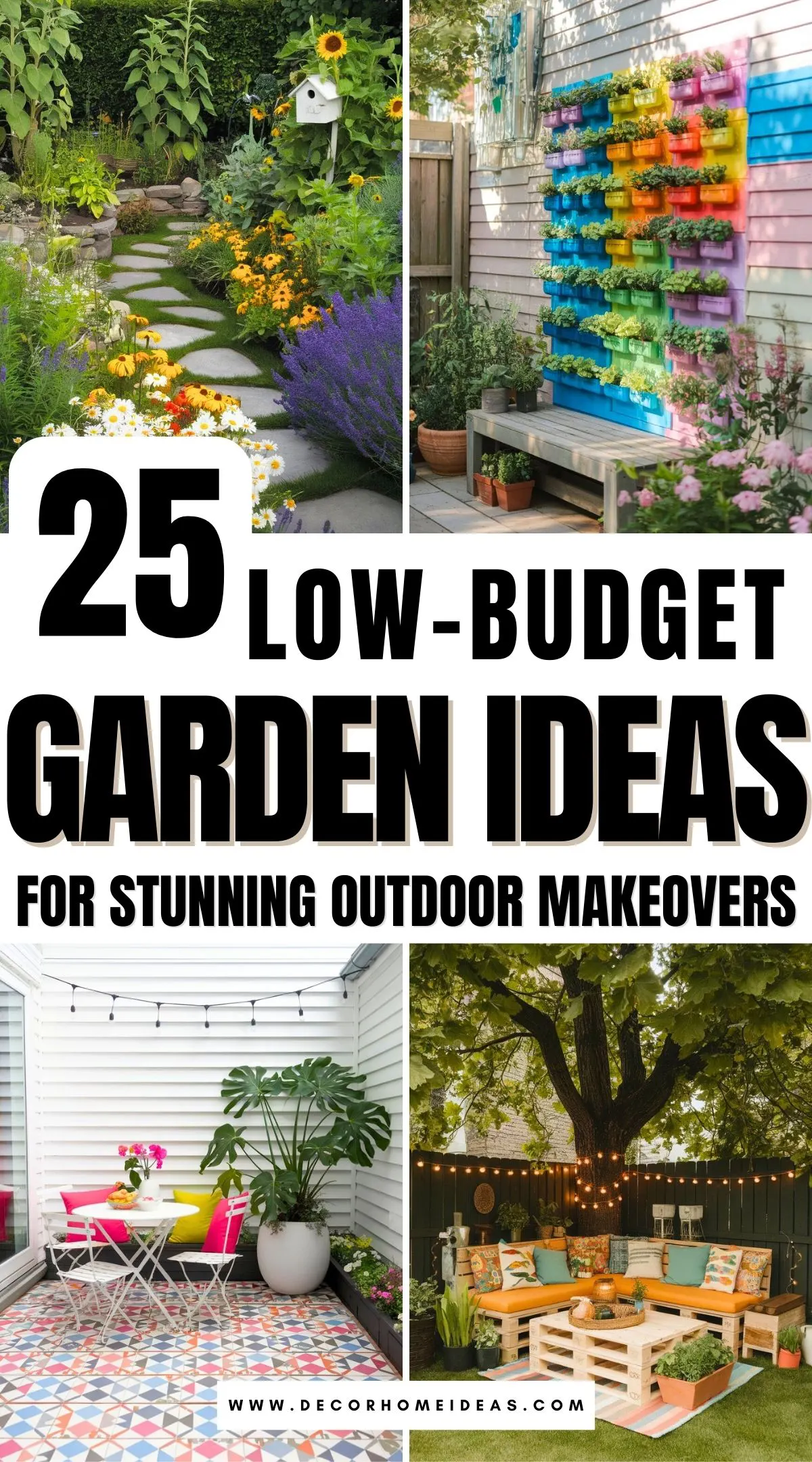 Discover 25 low-budget garden ideas to transform your home’s outdoor space without breaking the bank. From DIY planters to creative landscaping tips, these affordable solutions add style and functionality to any garden.