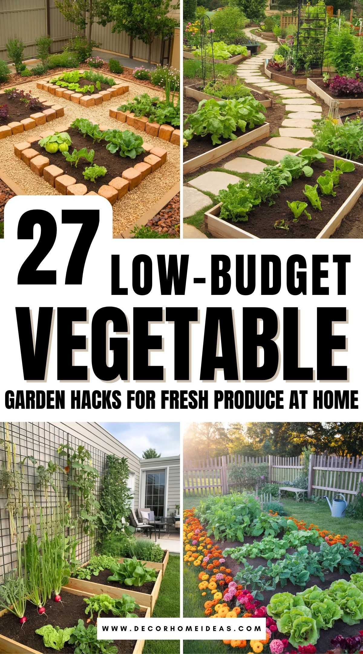 Get the most out of your vegetable garden with these 27 clever tricks! These budget-friendly hacks will help you grow fresh produce right in your backyard without breaking the bank. Perfect for beginners or experienced gardeners!
