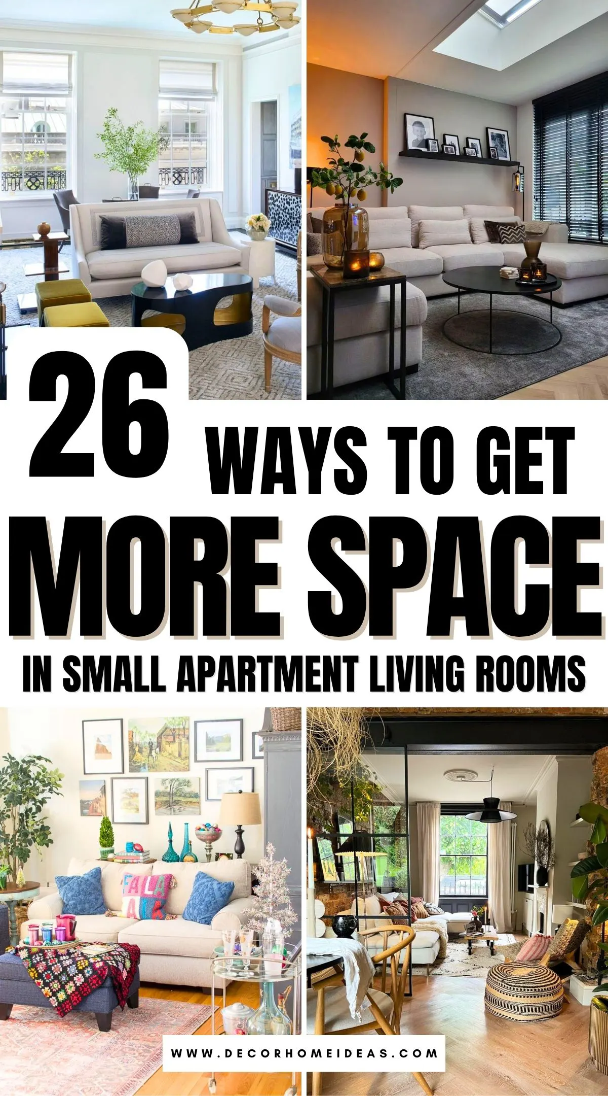 Discover 26 clever ideas to make the most of your small apartment living room. From multifunctional furniture to space-saving décor tricks, these tips balance functionality with style. Find out how to create a cozy, stylish space that feels bigger and works smarter!