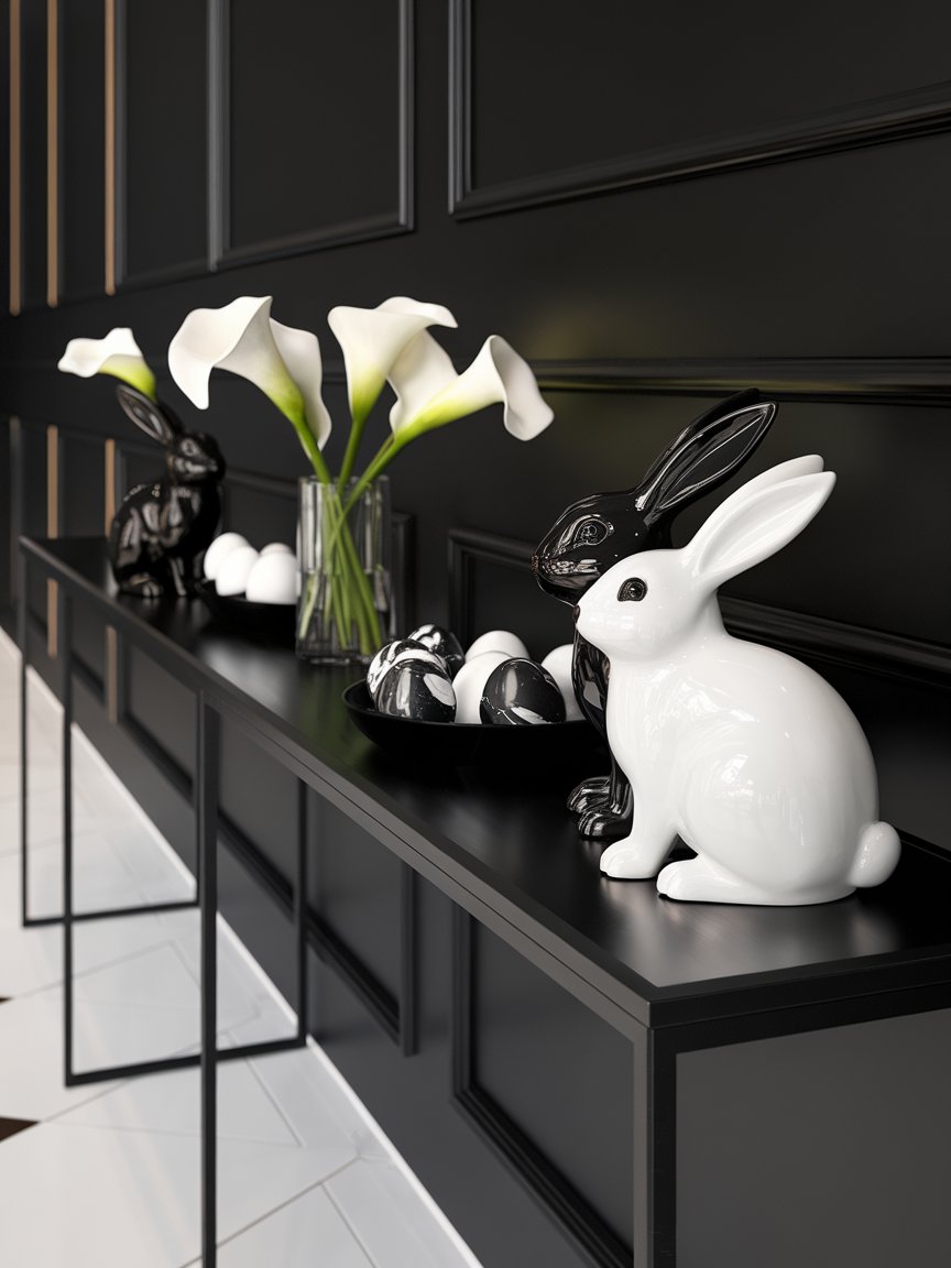 modern easter entryway decor 12