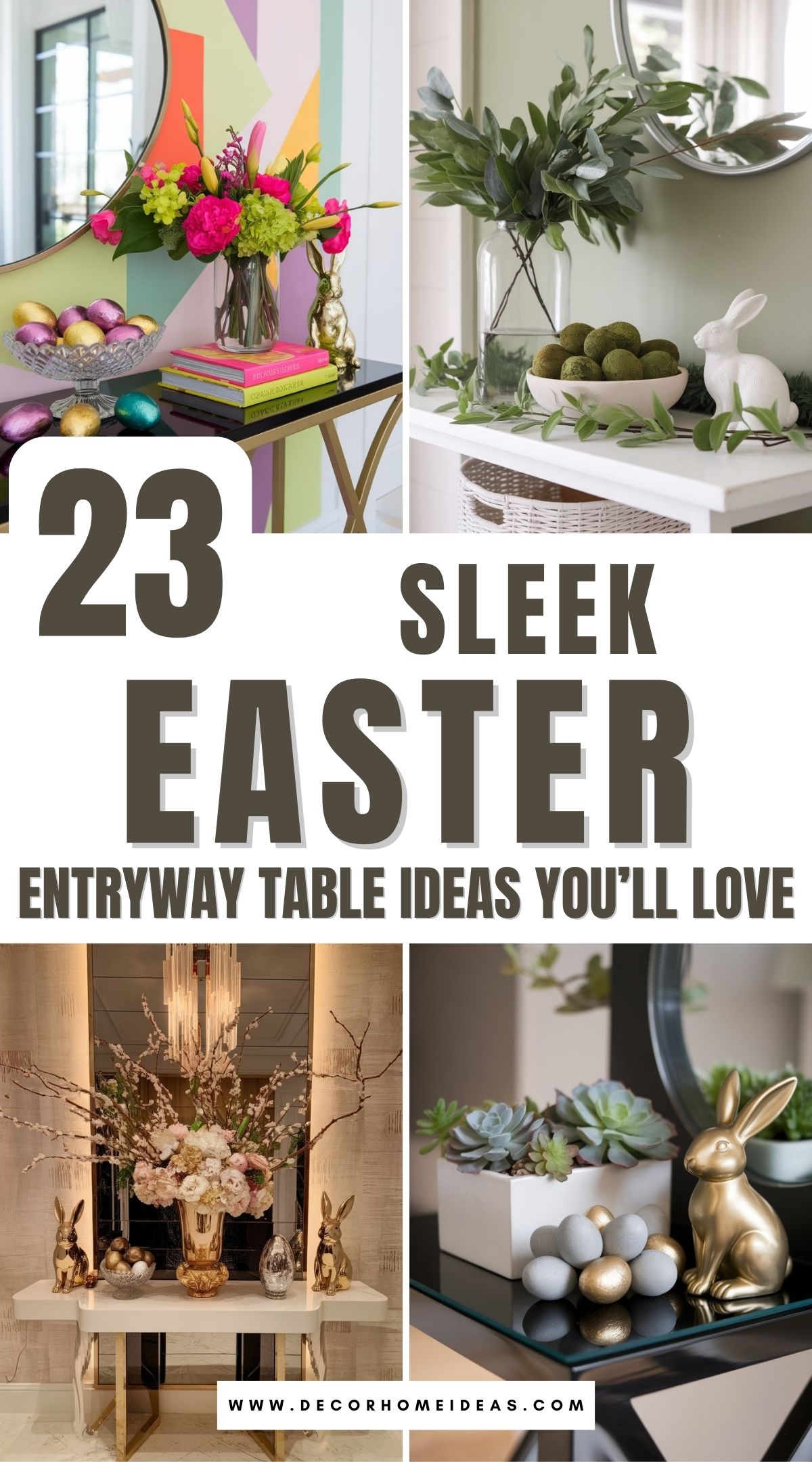 modern easter entryway table ideas 2