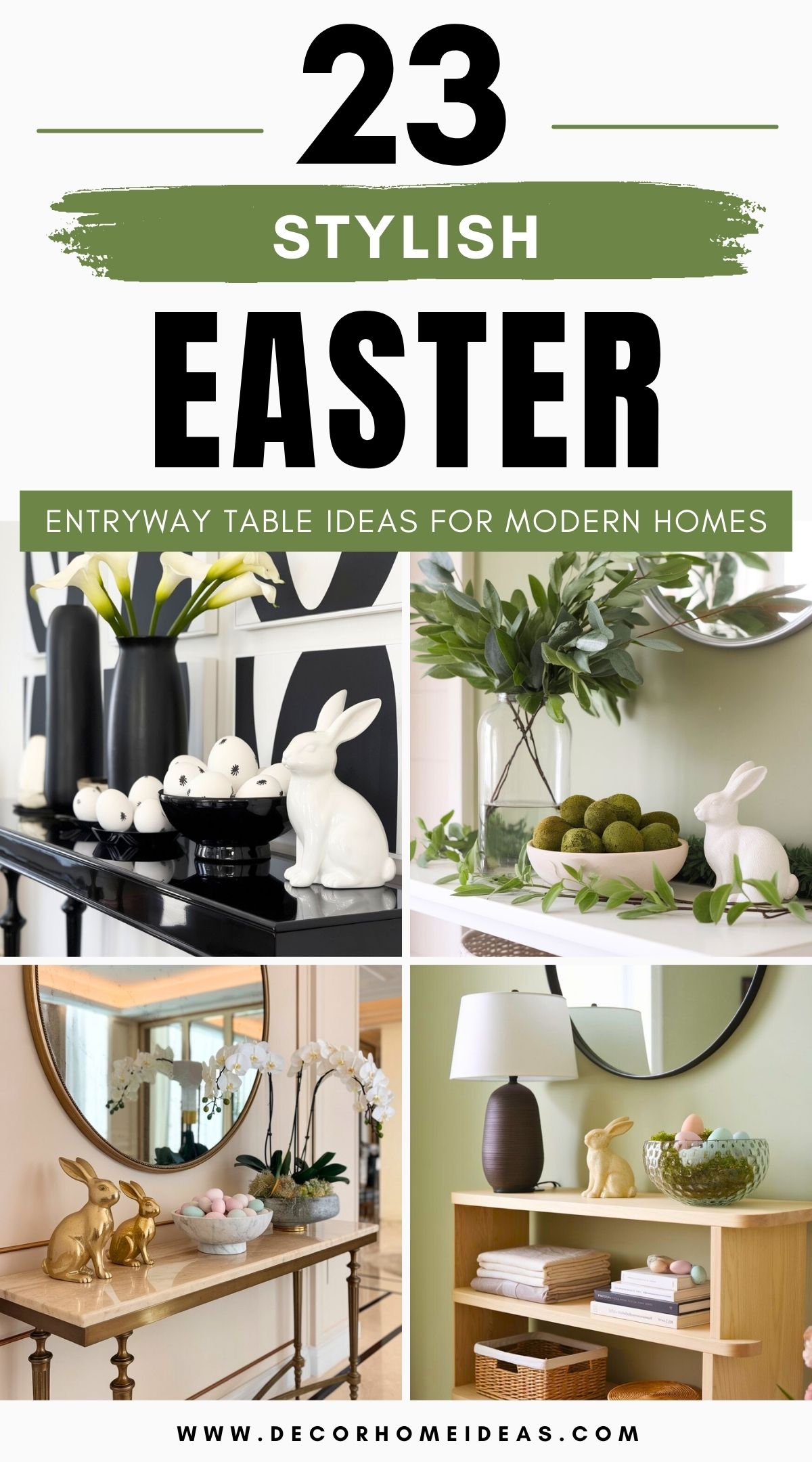 modern easter entryway table ideas 4