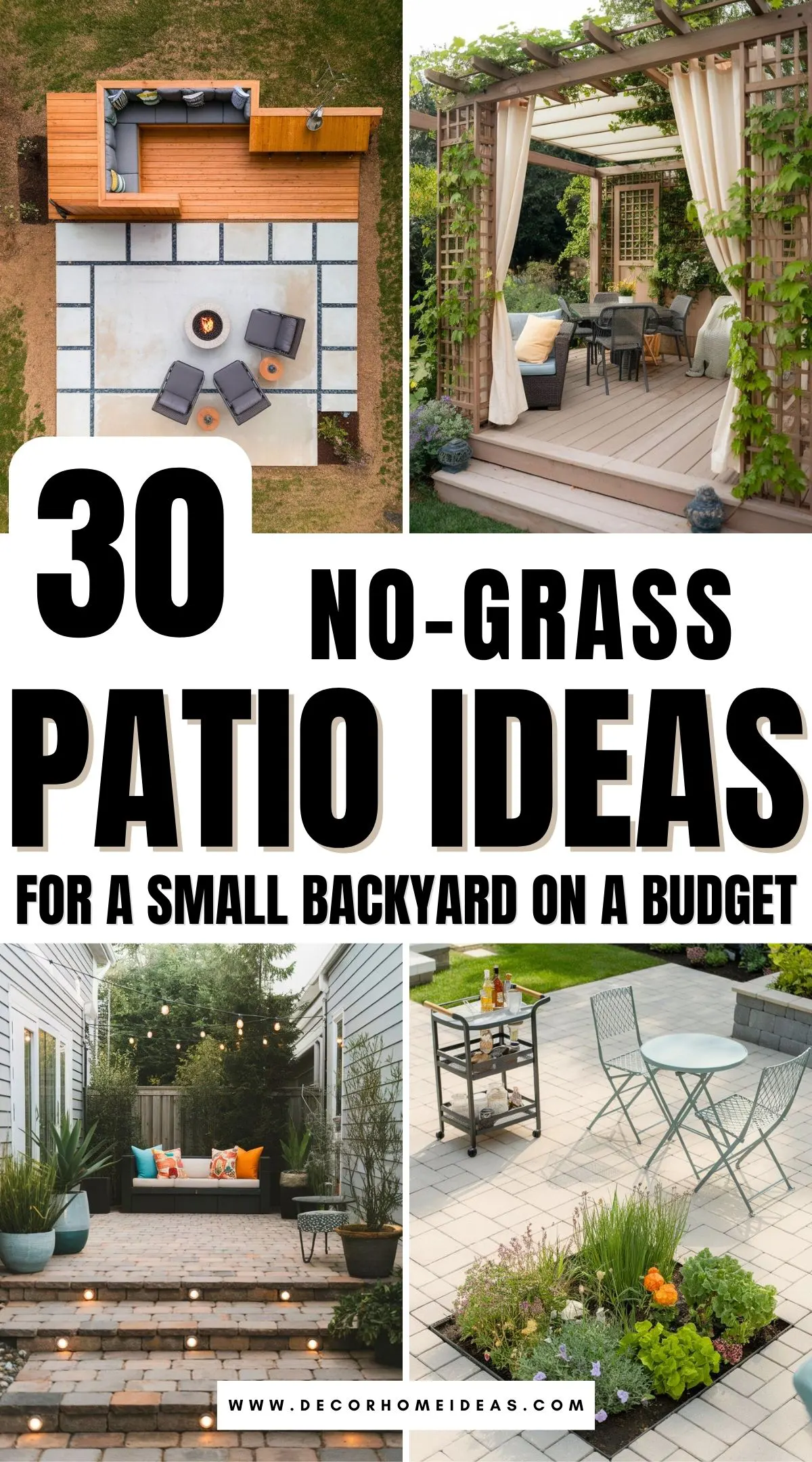 Say goodbye to grass and hello to style! These 30 no-grass patio ideas are perfect for creating a chic small backyard on a budget. Discover creative designs that maximize style and minimize maintenance!
