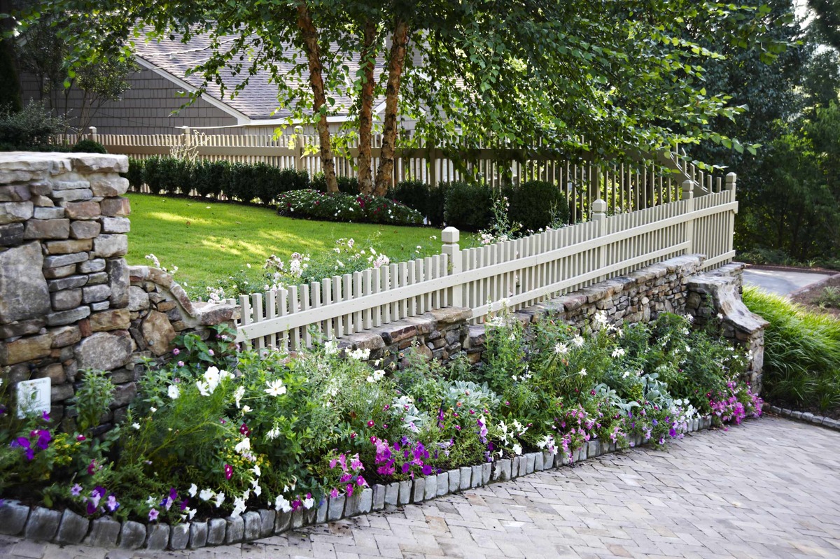 raised flower bed ideas along the fence 11