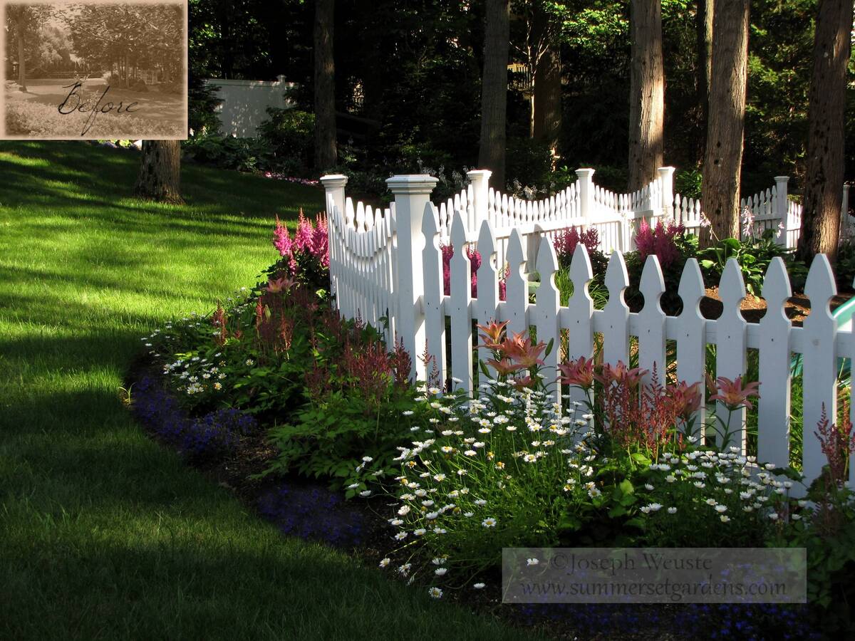 raised flower bed ideas along the fence 14