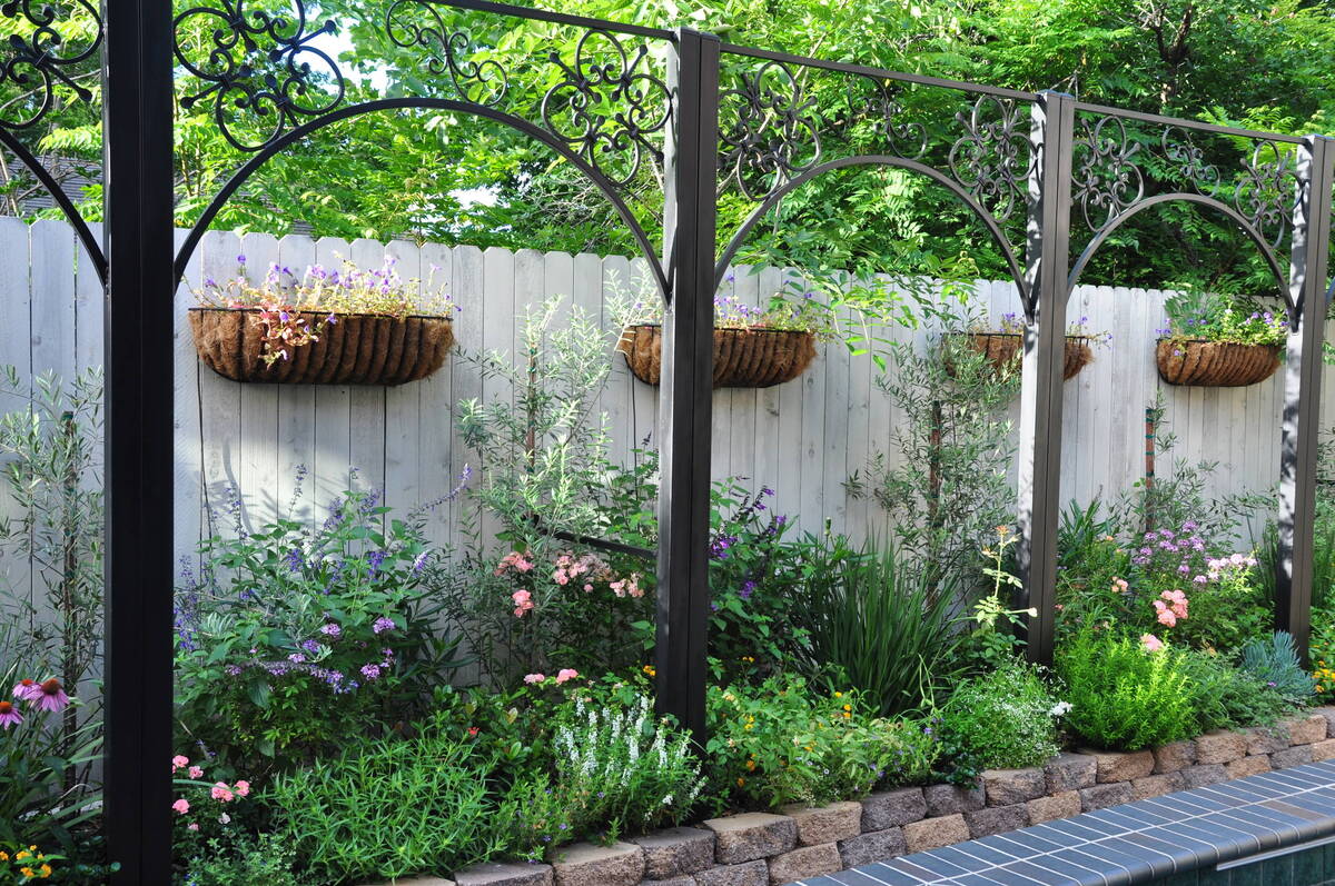 raised flower bed ideas along the fence 15