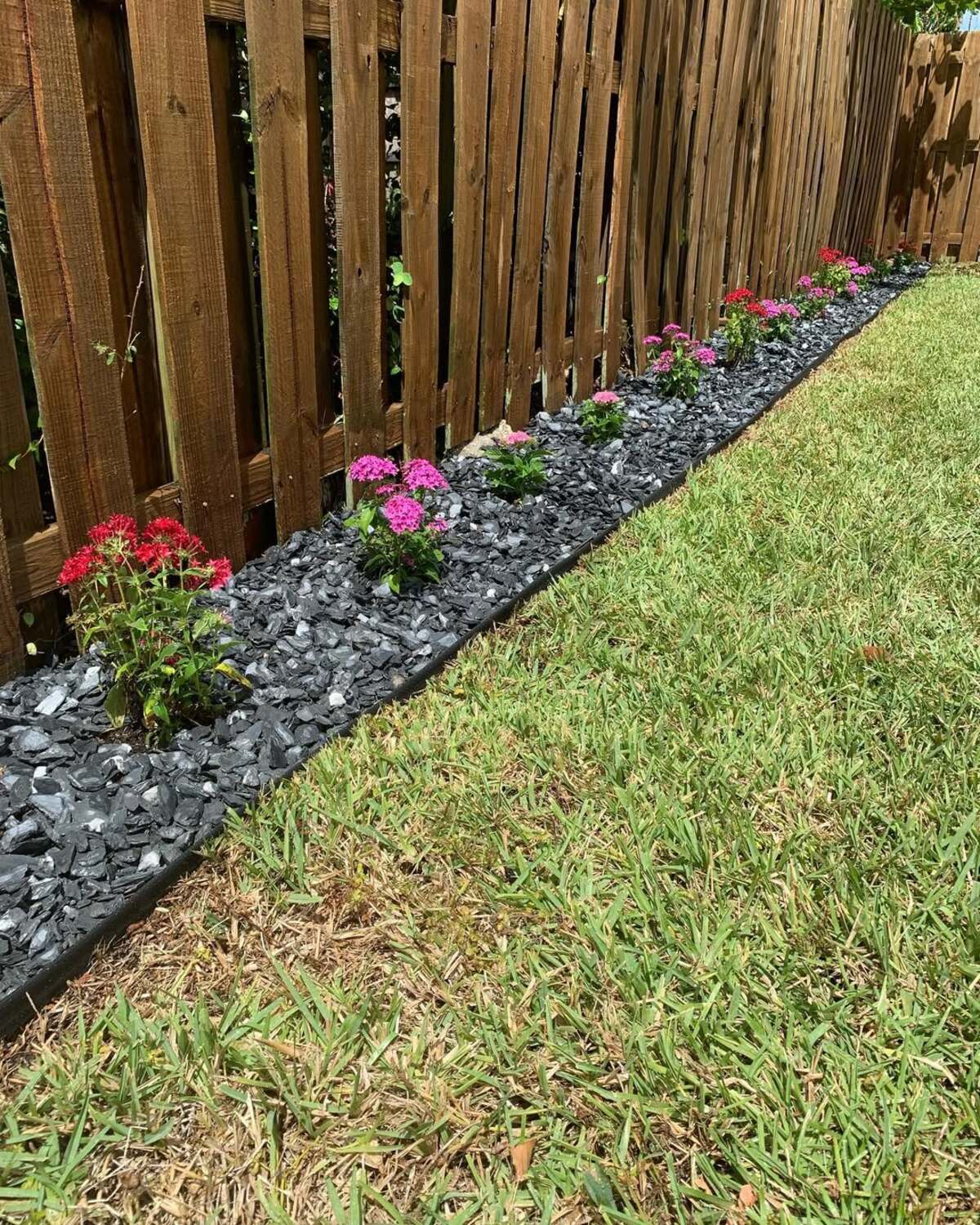 raised flower bed ideas along the fence 19