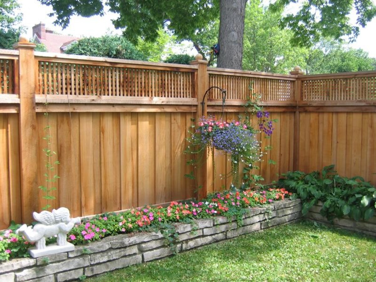 raised flower bed ideas along the fence 23