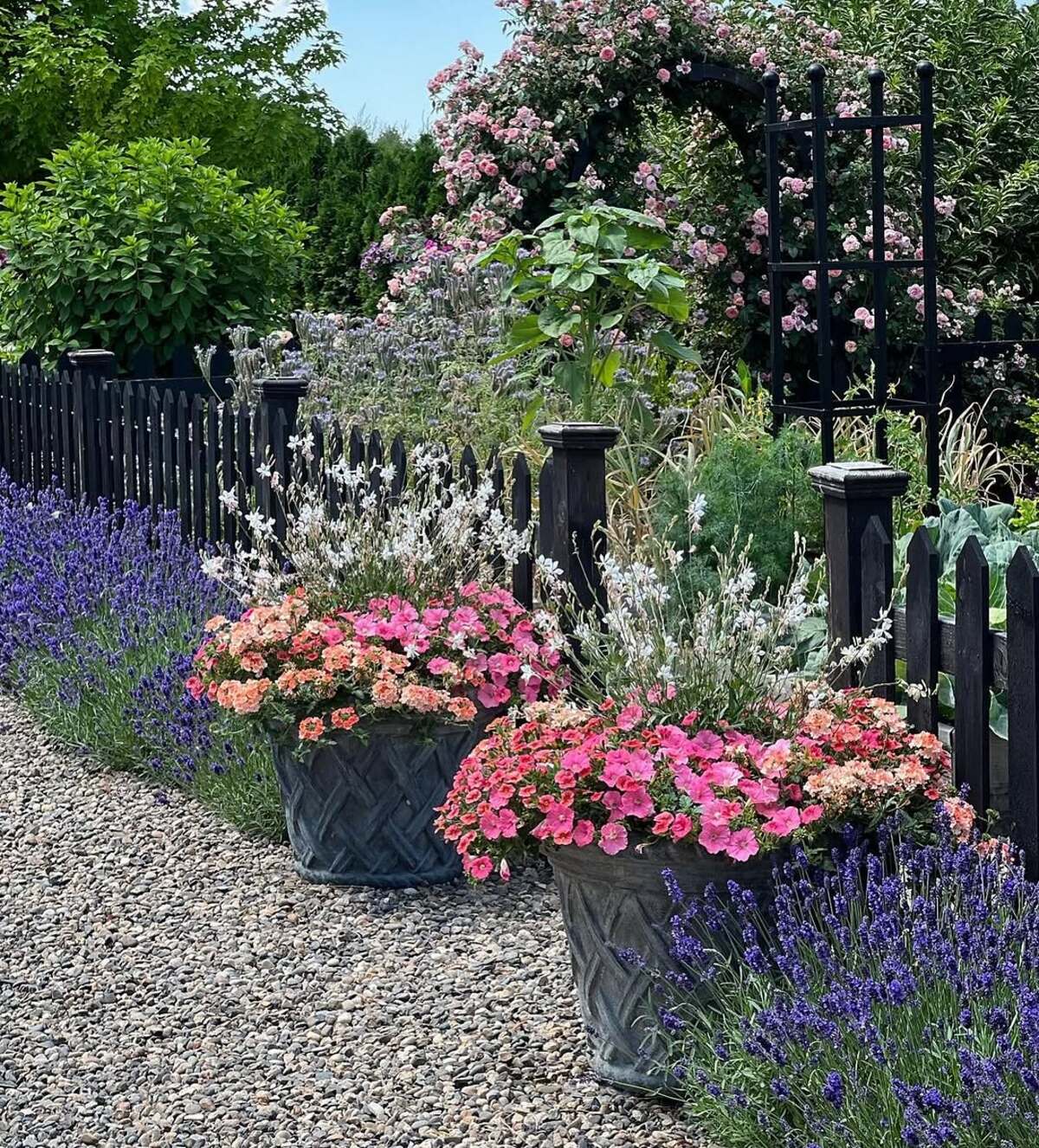 raised flower bed ideas along the fence 7