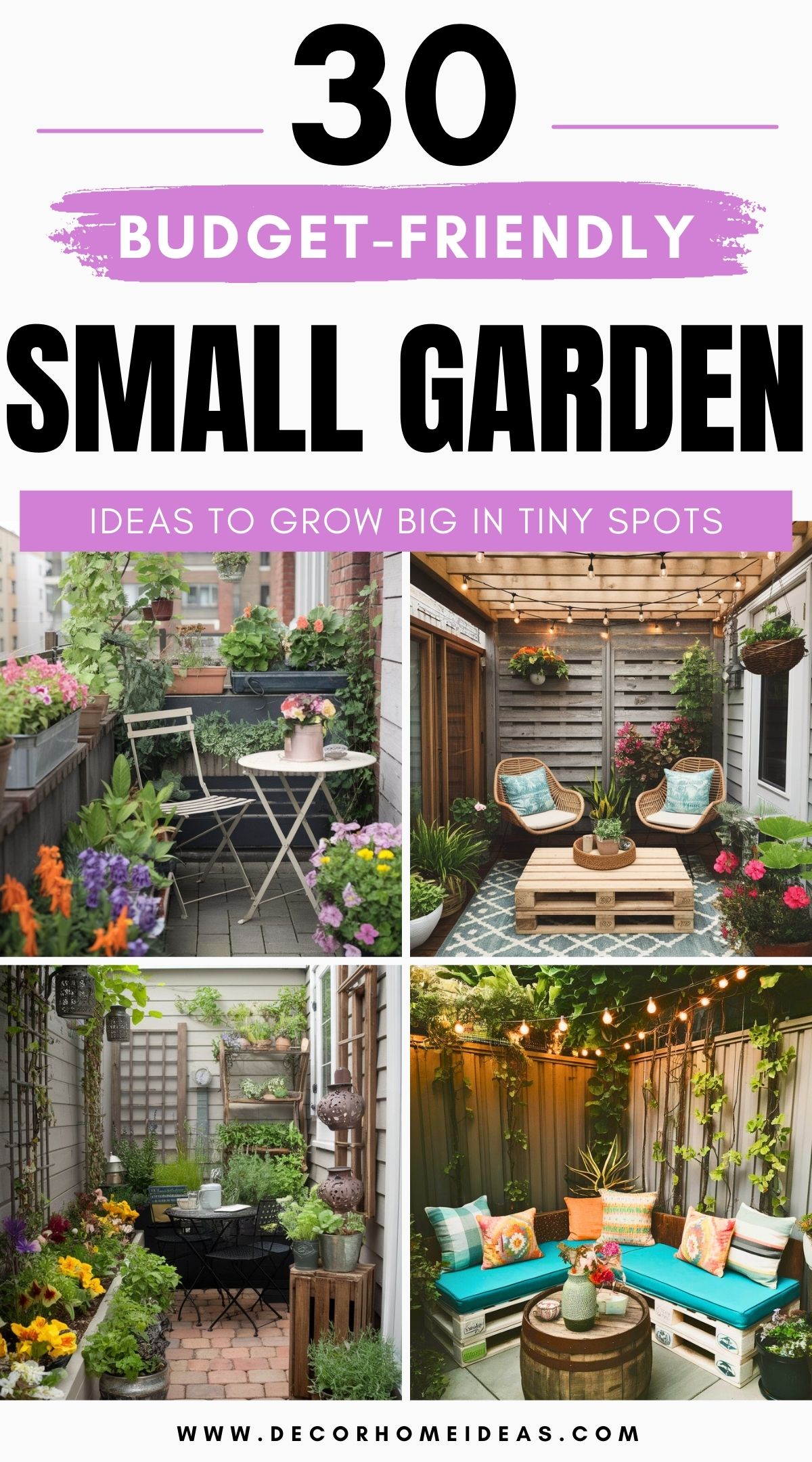 small garden ideas budget 4