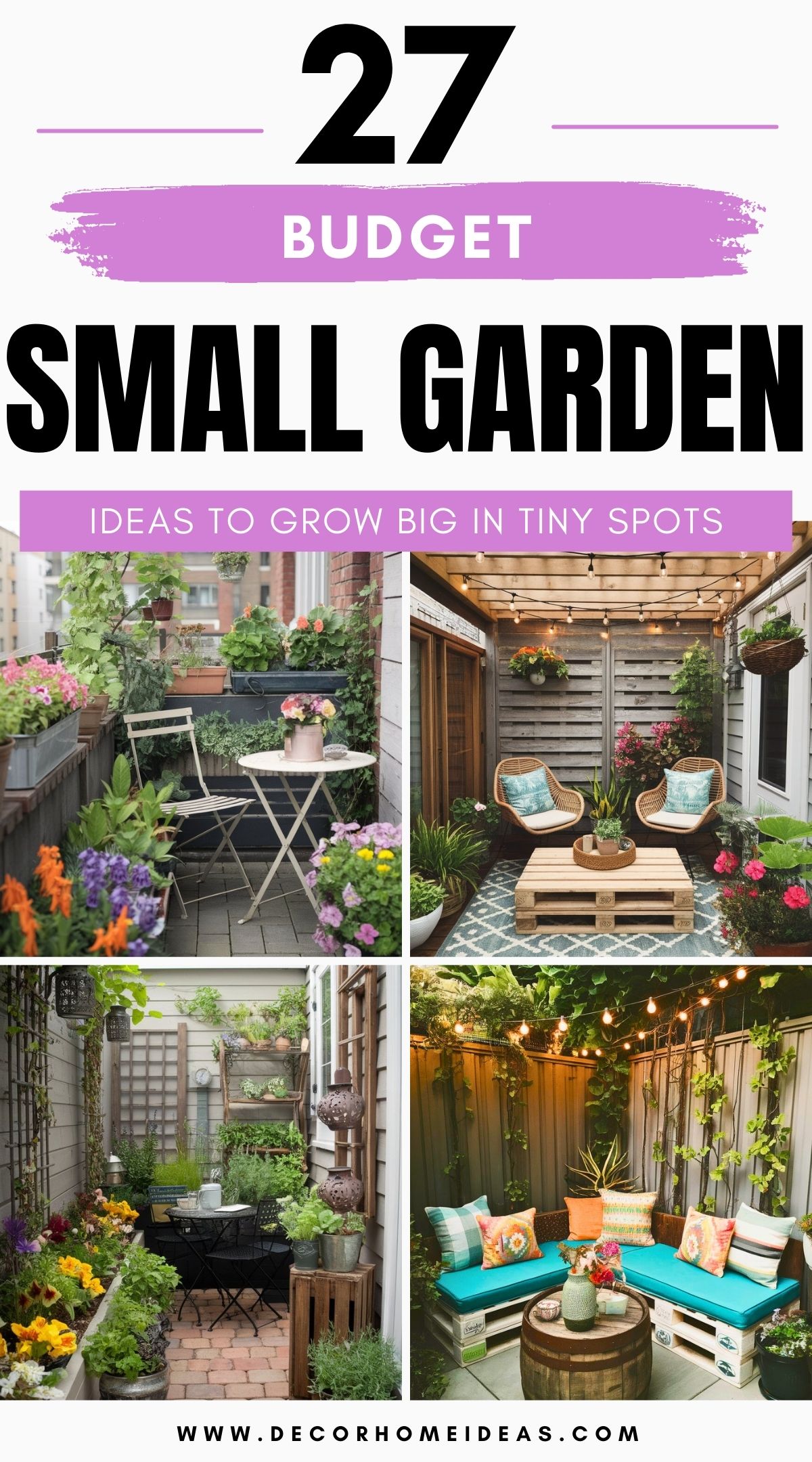 small garden ideas budget 4