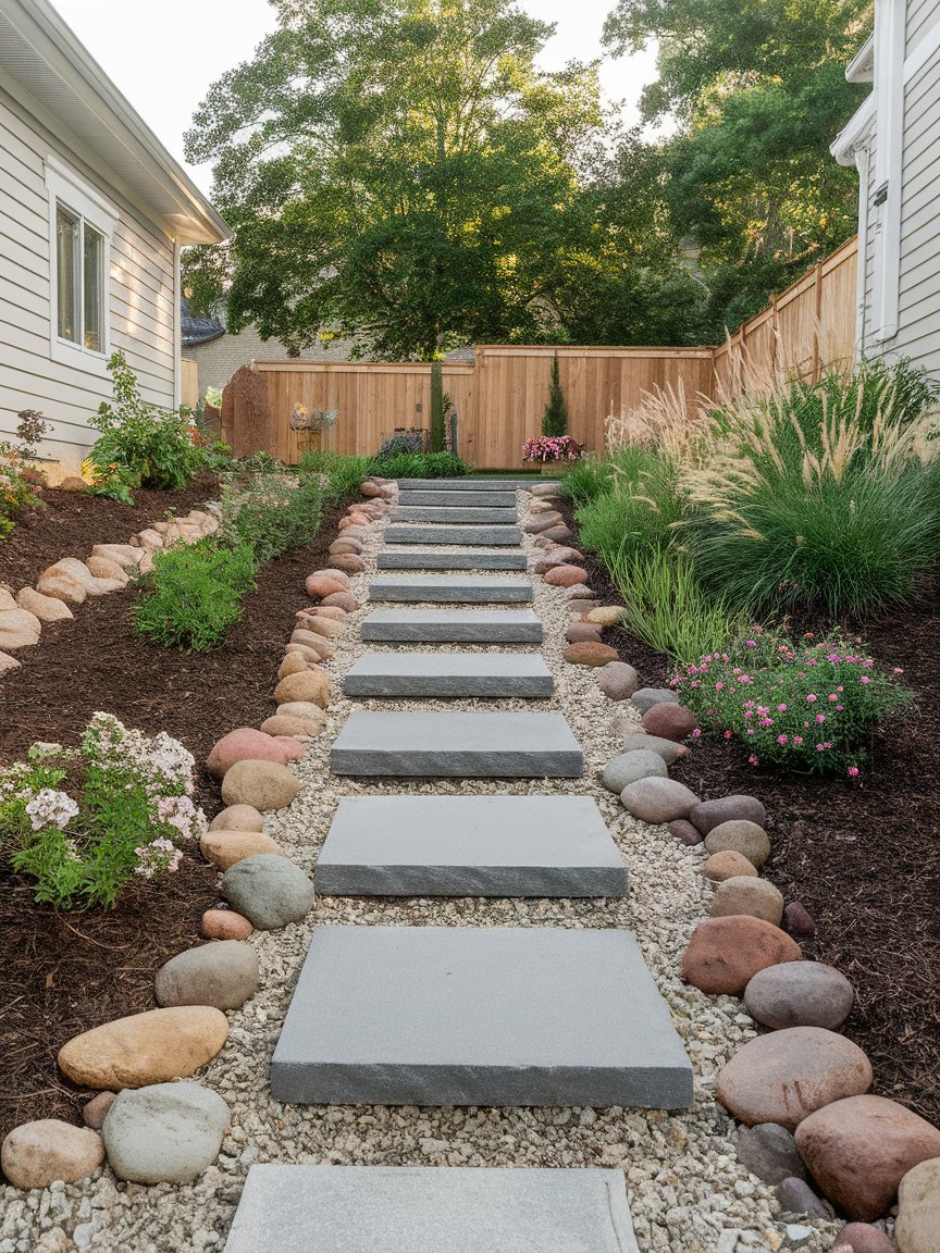 small garden ideas on a budget simple backyard landscaping rocks 10 (2)