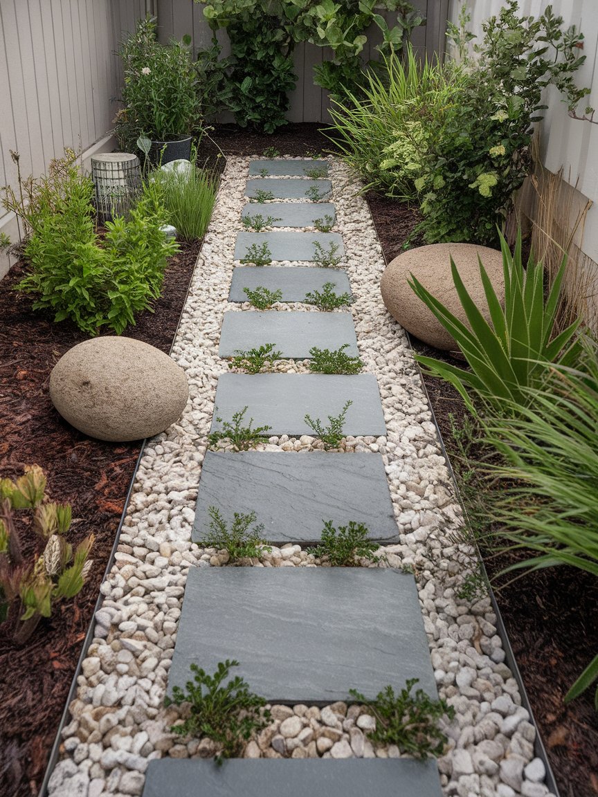 small garden ideas on a budget simple backyard landscaping rocks 13