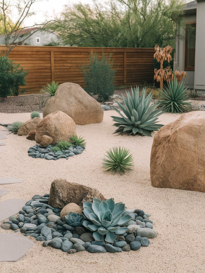 small garden ideas on a budget simple backyard landscaping rocks 2