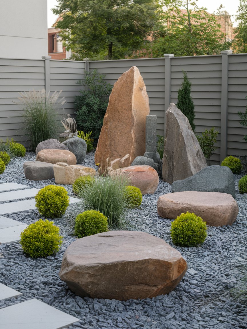 small garden ideas on a budget simple backyard landscaping rocks 26