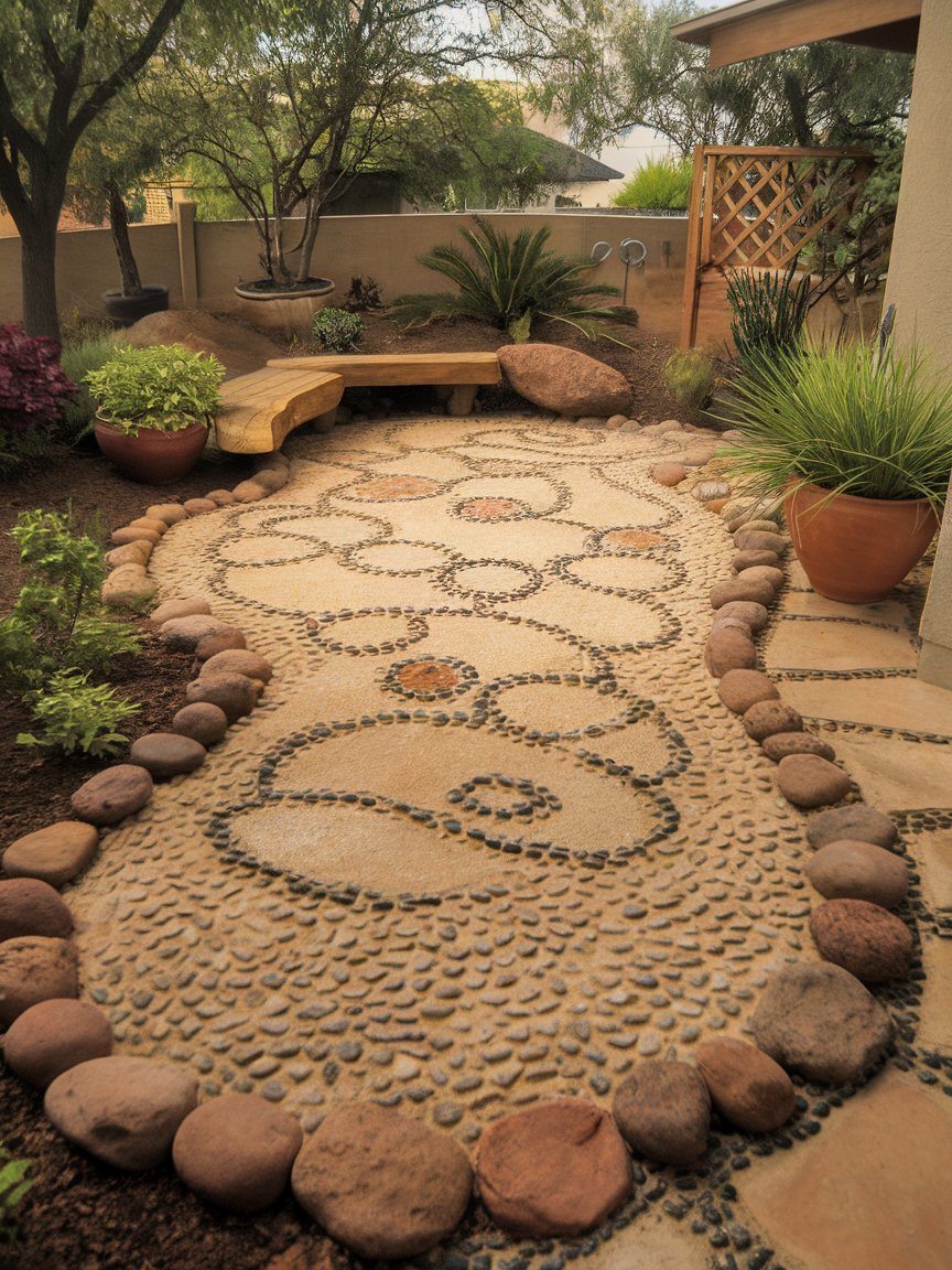 small garden ideas on a budget simple backyard landscaping rocks 27