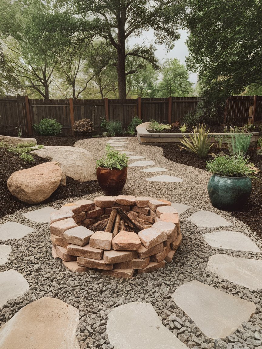 small garden ideas on a budget simple backyard landscaping rocks 8