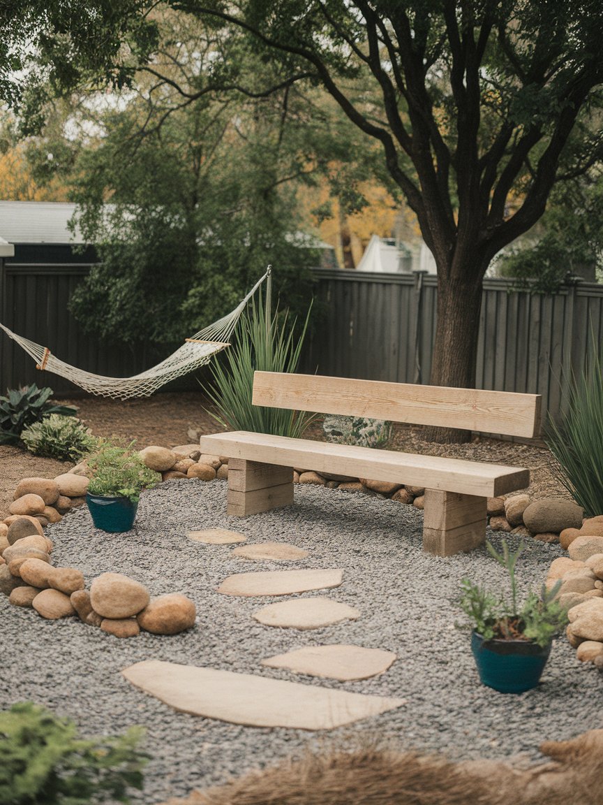 small garden ideas on a budget simple backyard landscaping rocks 9