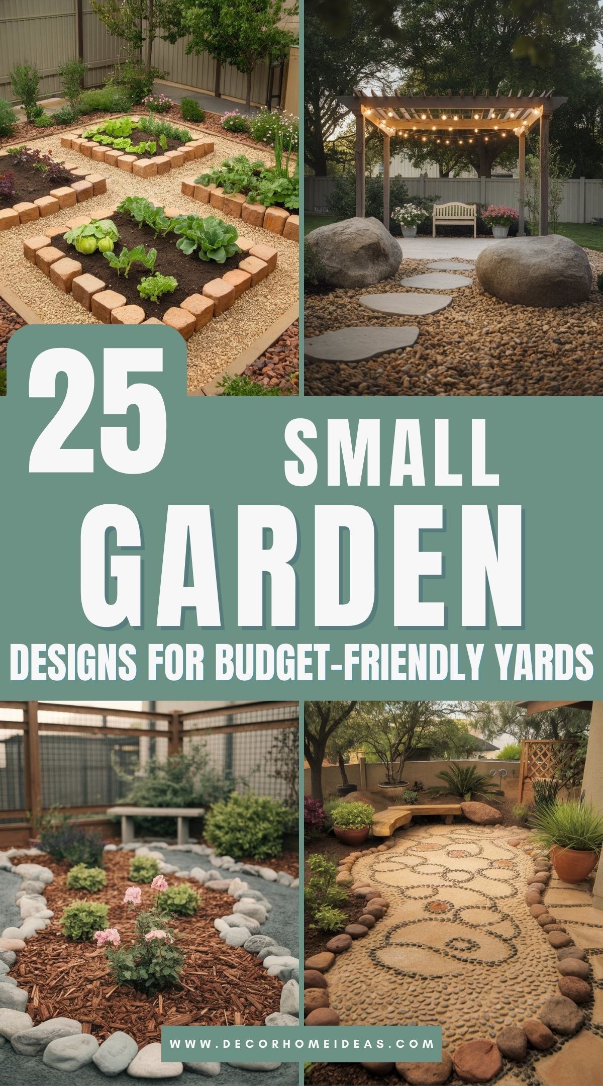 small garden ideas with rocks landscaping 2