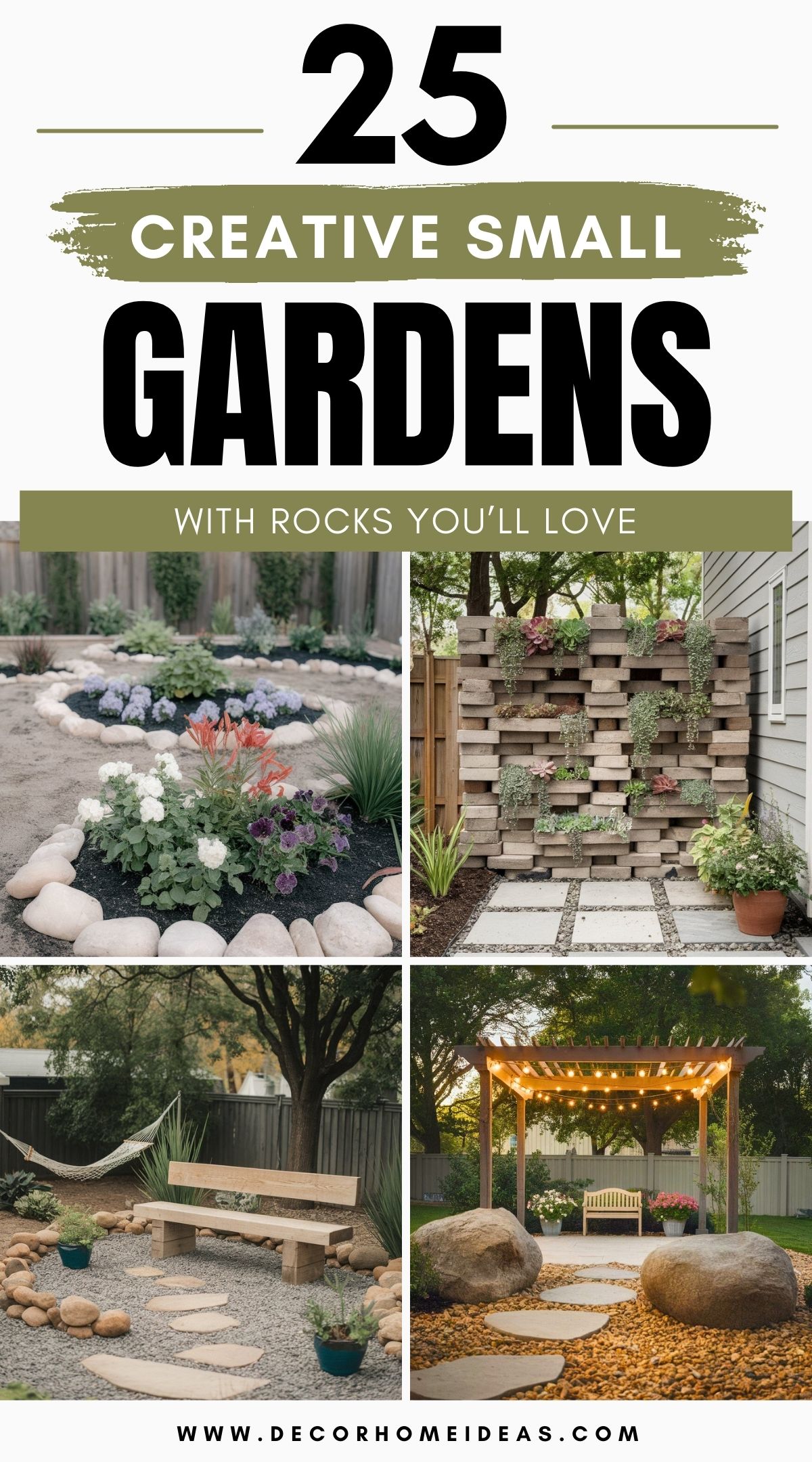 small garden ideas with rocks landscaping 4