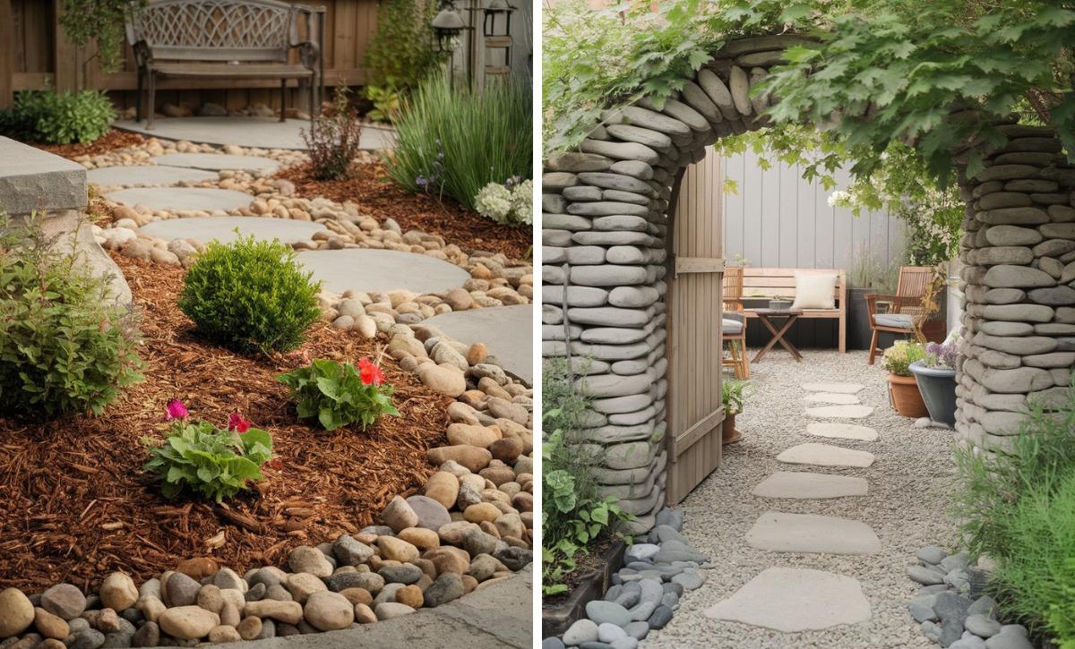 small garden ideas with rocks landscaping