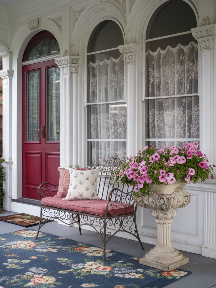 spring front porch decor 1