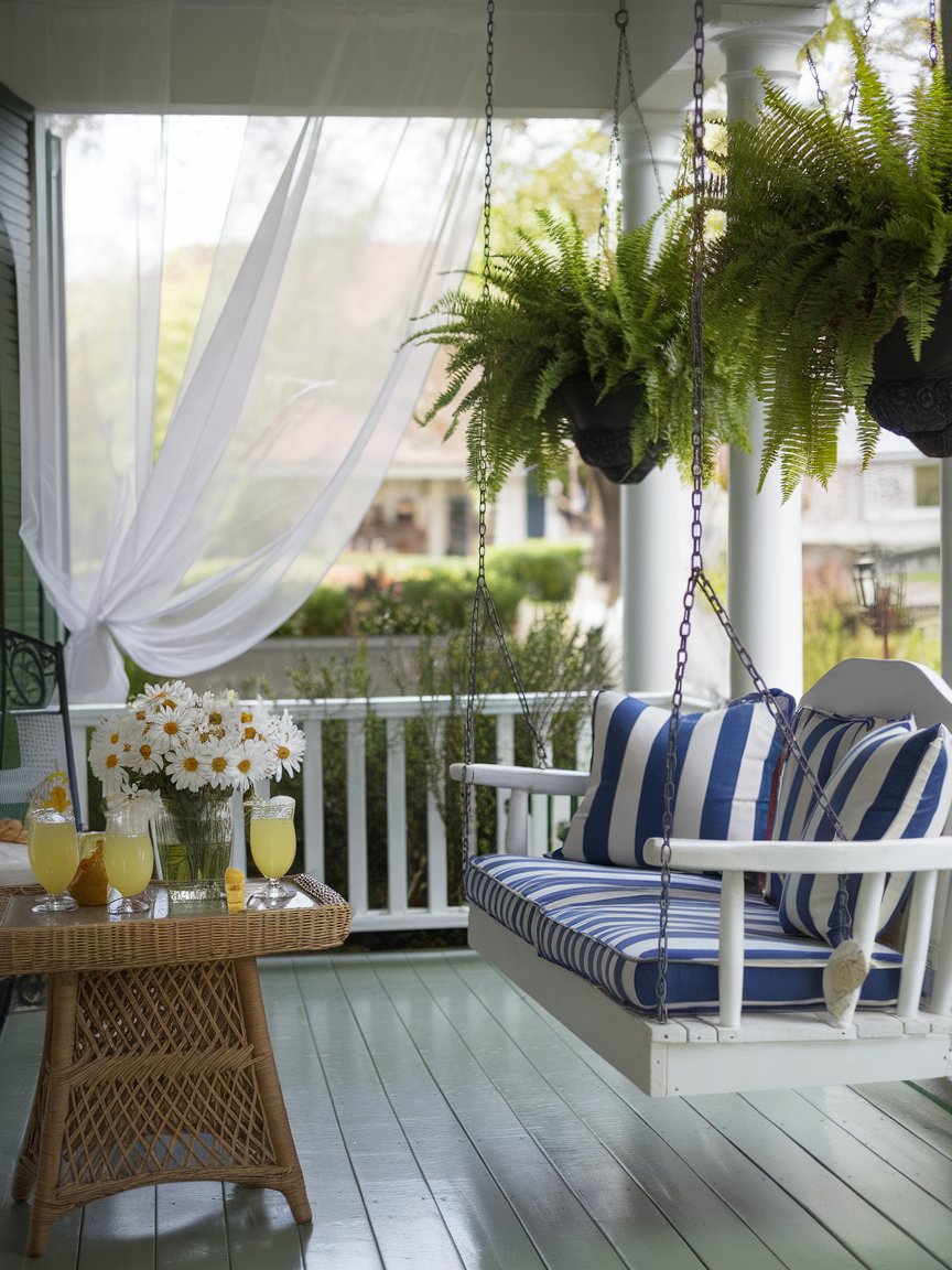 spring front porch decor 13