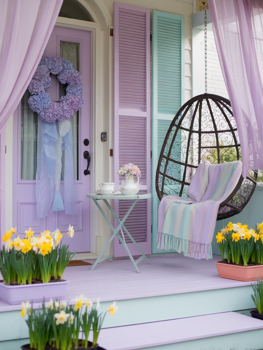 spring front porch decor 17