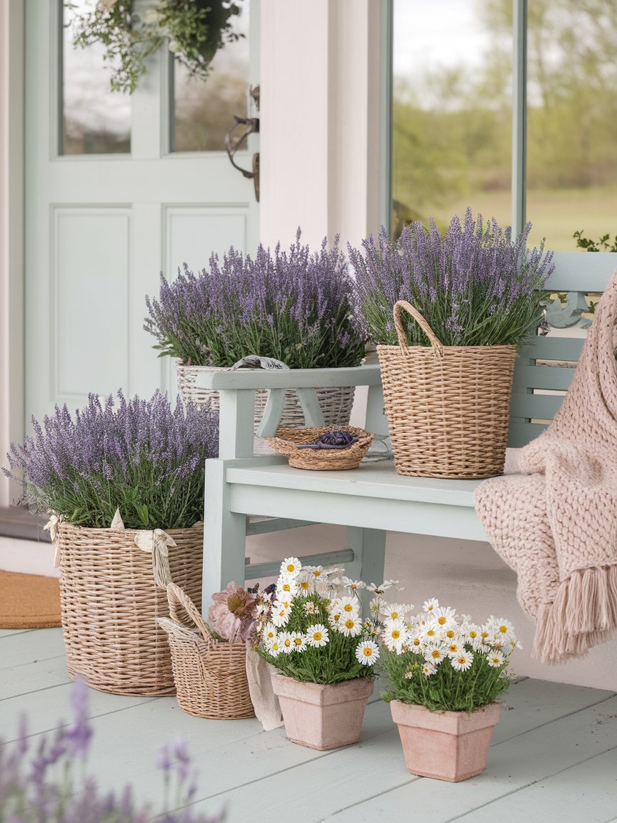 spring front porch decor 22