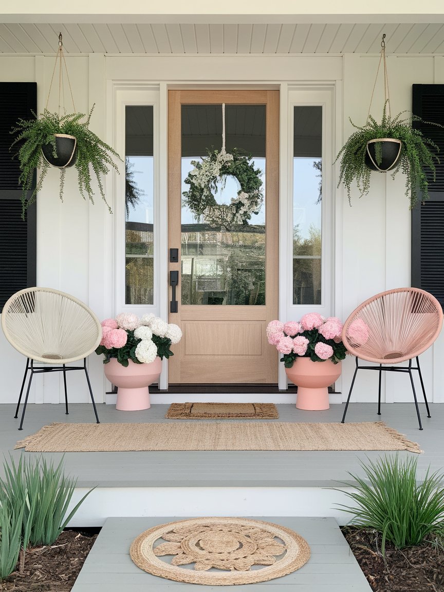 spring front porch decor 26