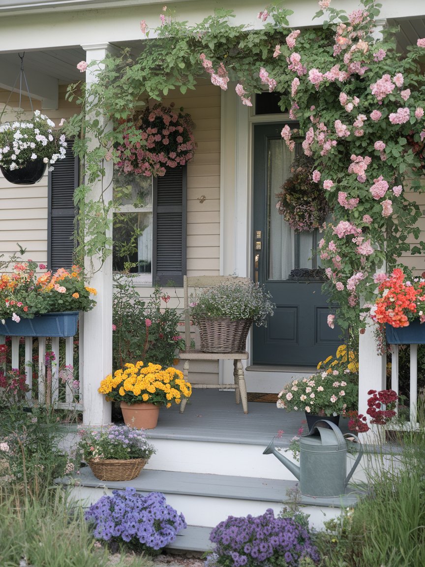 spring front porch decor 9