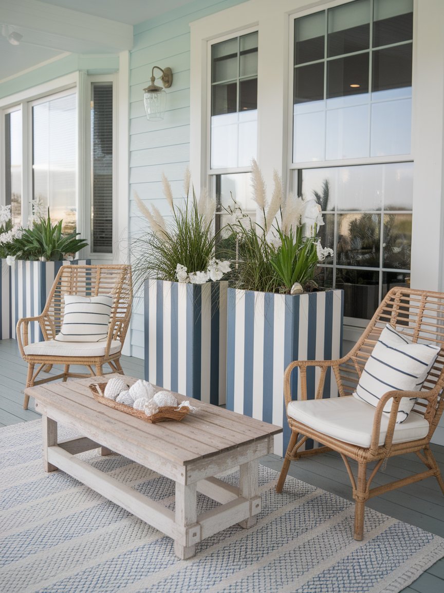 spring porch planters 1