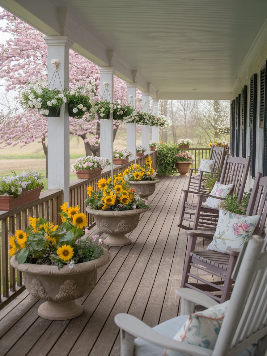 spring porch planters 11