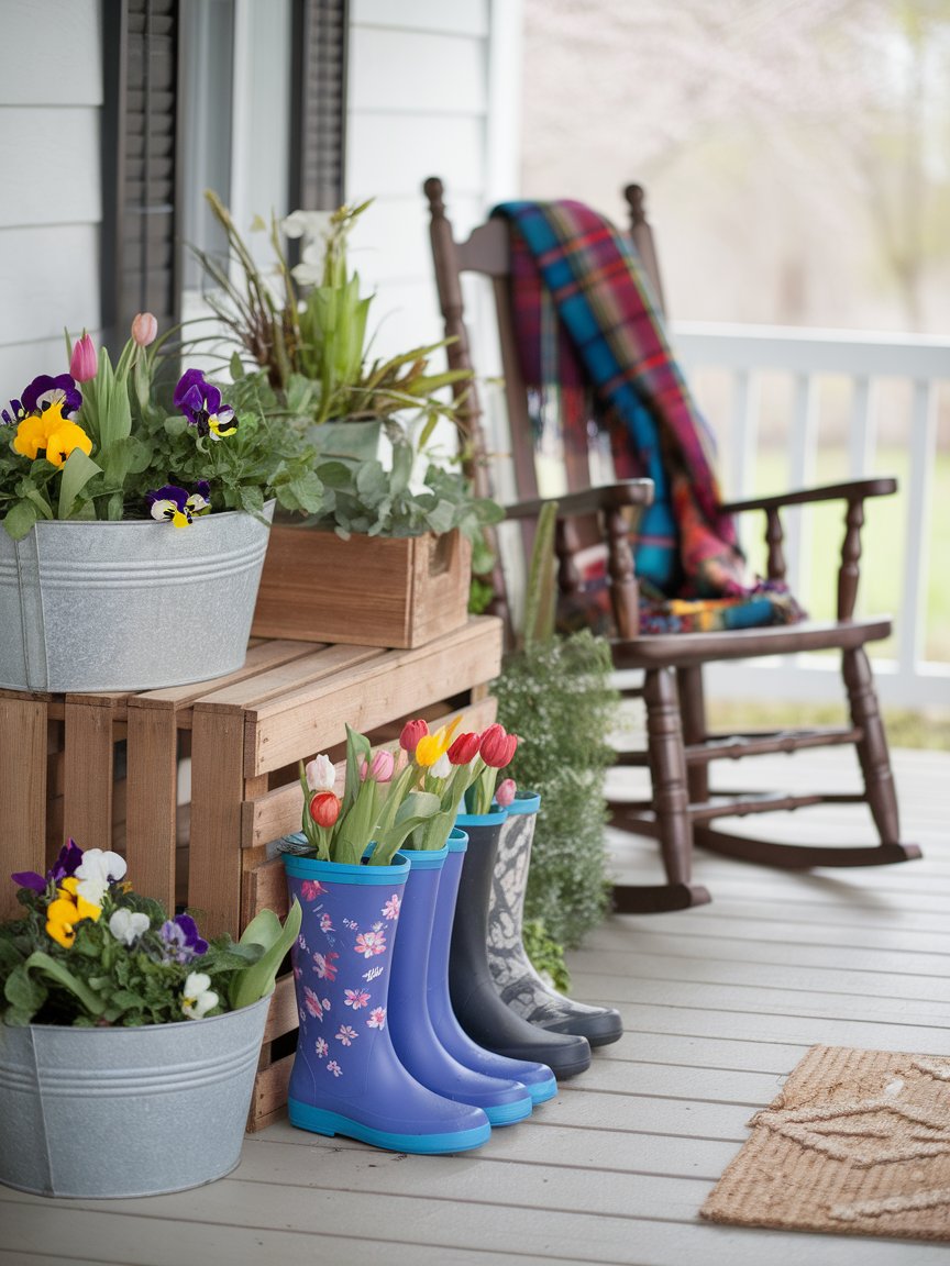 spring porch planters 26