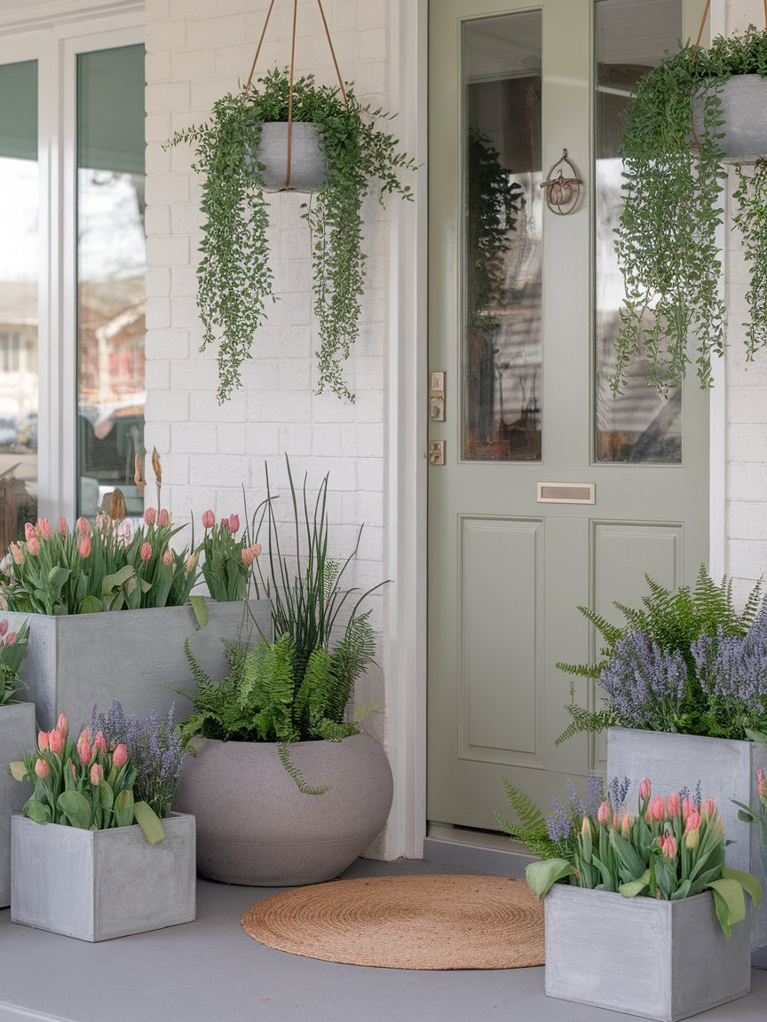 spring porch planters 5