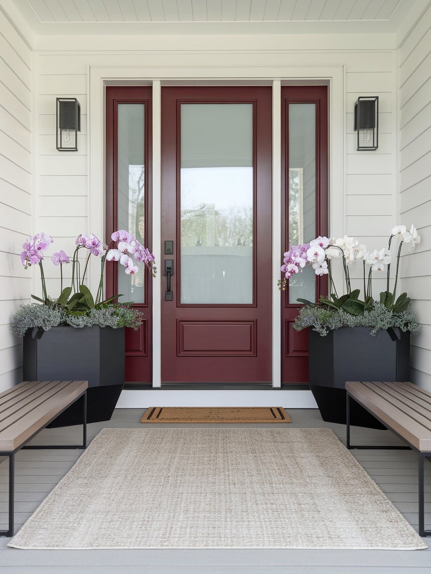 spring porch red door 2