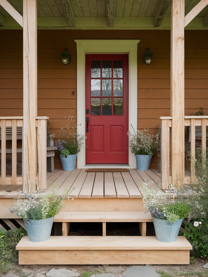 spring porch red door 24