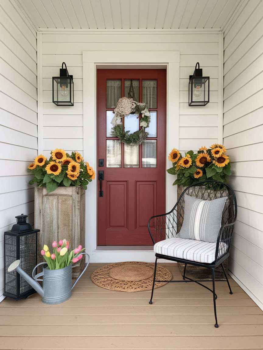 spring porch red door 5