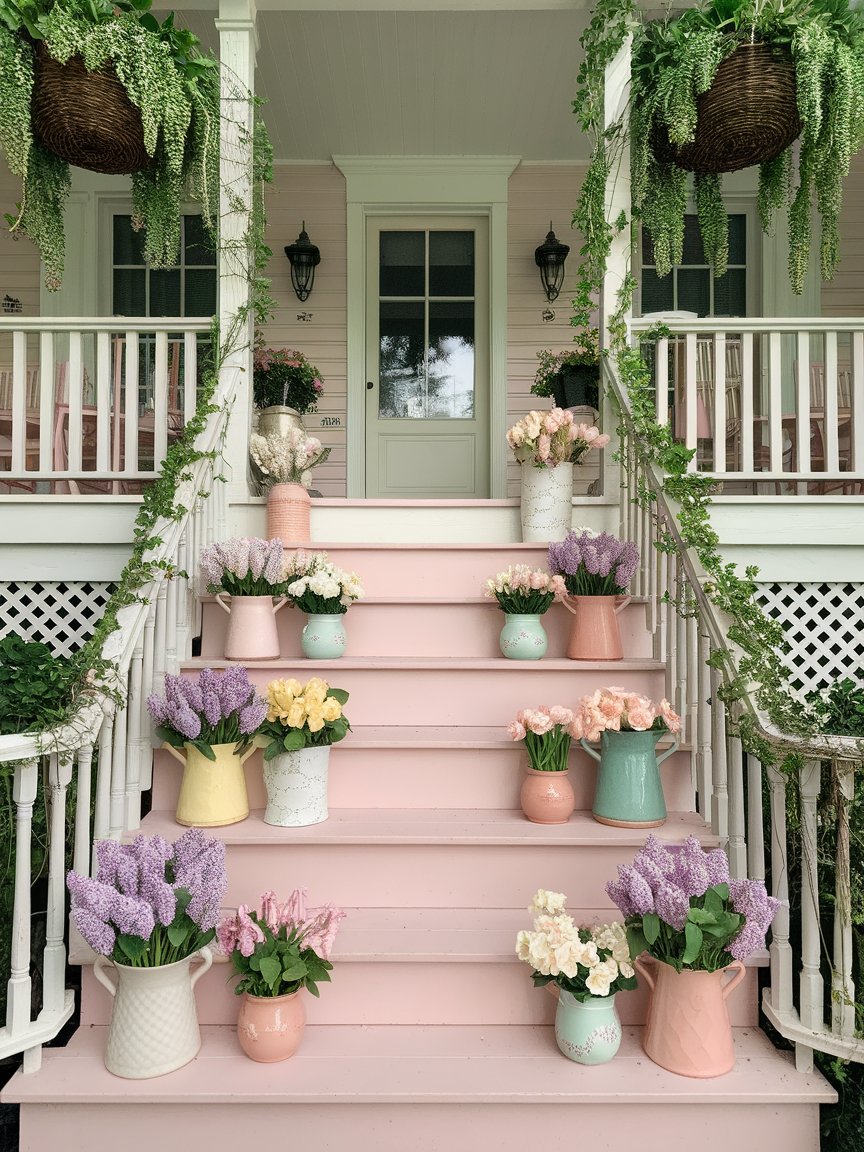 spring porch stairs 1