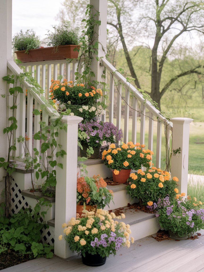 spring porch stairs 16