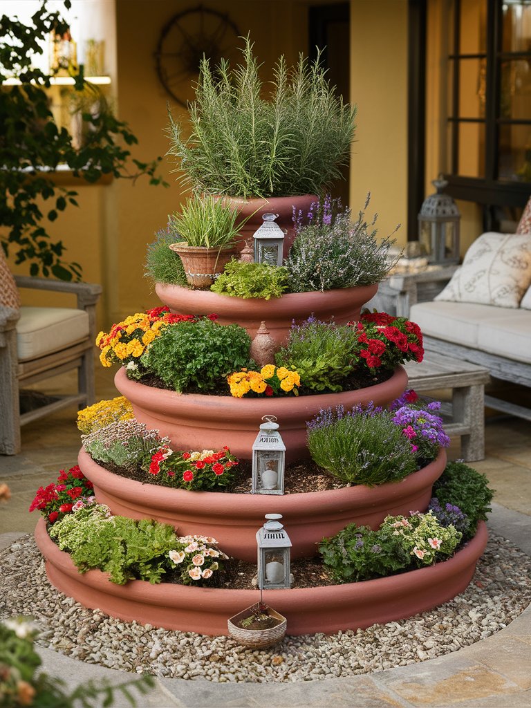 tiered garden ideas on a budget 24