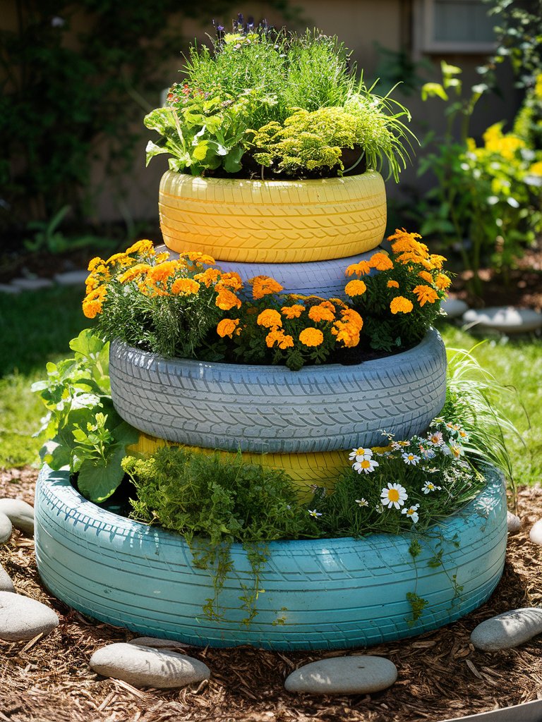 tiered garden ideas on a budget 5