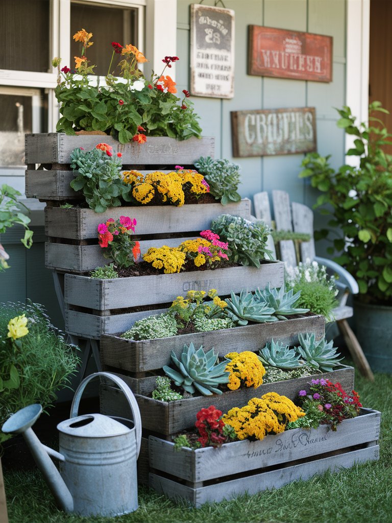 tiered garden ideas on a budget 8