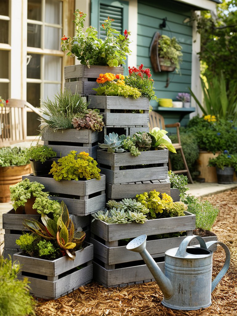 tiered garden ideas on a budget 9