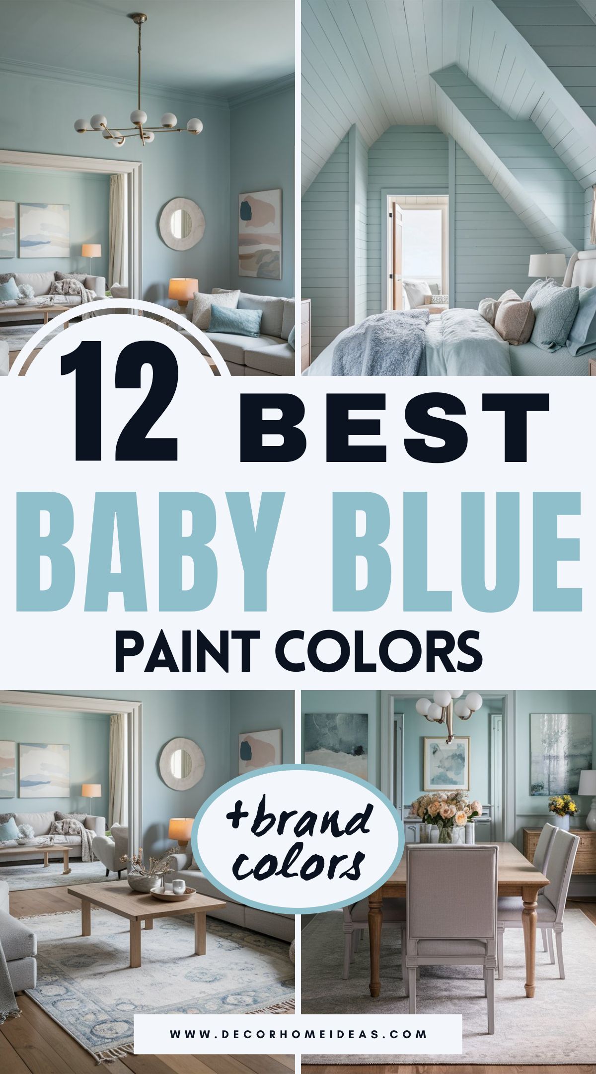 Soft, soothing, and timeless—baby blue is a perfect choice for creating a peaceful atmosphere. Whether you prefer a hint of gray, a touch of warmth, or a classic airy hue, these 12 beautiful shades from Behr, Benjamin Moore, Sherwin-Williams, and Farrow & Ball will inspire your next paint project!