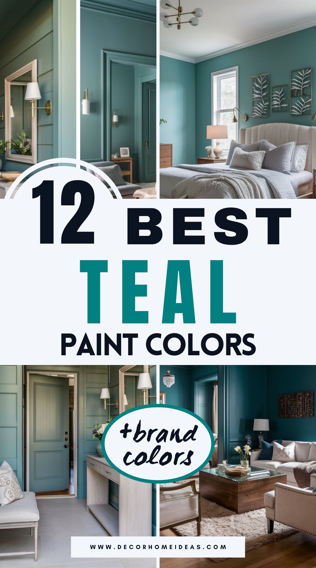 Looking for the perfect teal paint color? We’ve rounded up 12 of the best shades from Sherwin-Williams, Benjamin Moore, Behr, and Farrow & Ball. Whether you want a bold, deep teal or a soft, serene hue, these expert picks will help you find the right match for any space!