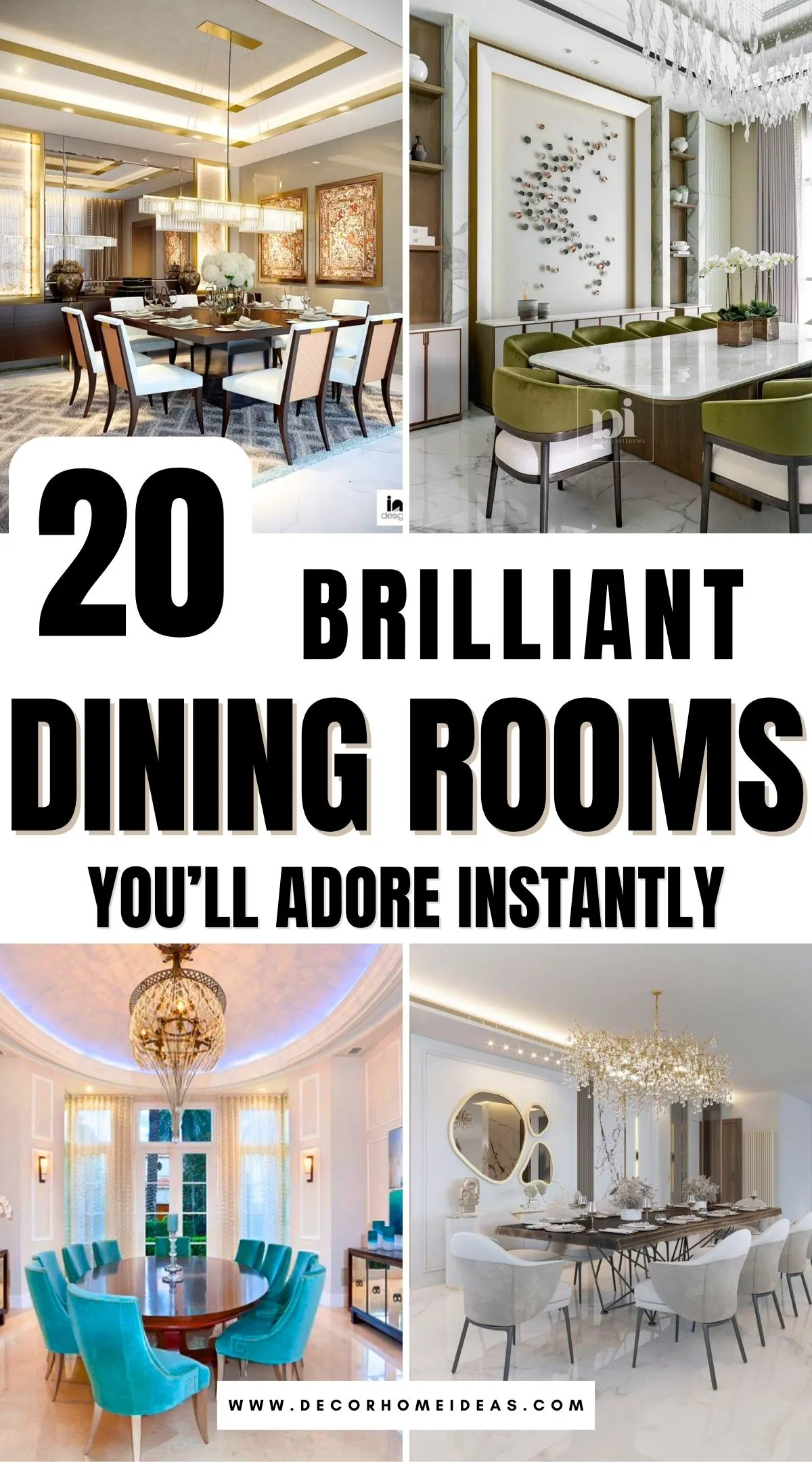 Step into a world of breathtaking dining room designs that blend elegance, style, and comfort. From modern minimalism to classic grandeur, these 20 stunning spaces showcase impeccable decor, rich textures, and inspired layouts. Discover the details that make each one unforgettable!