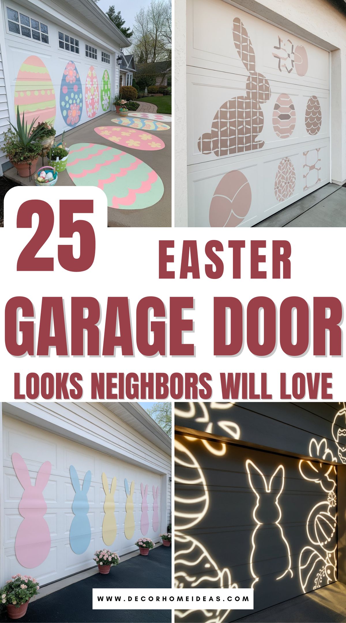 best easter garage door decorations 2