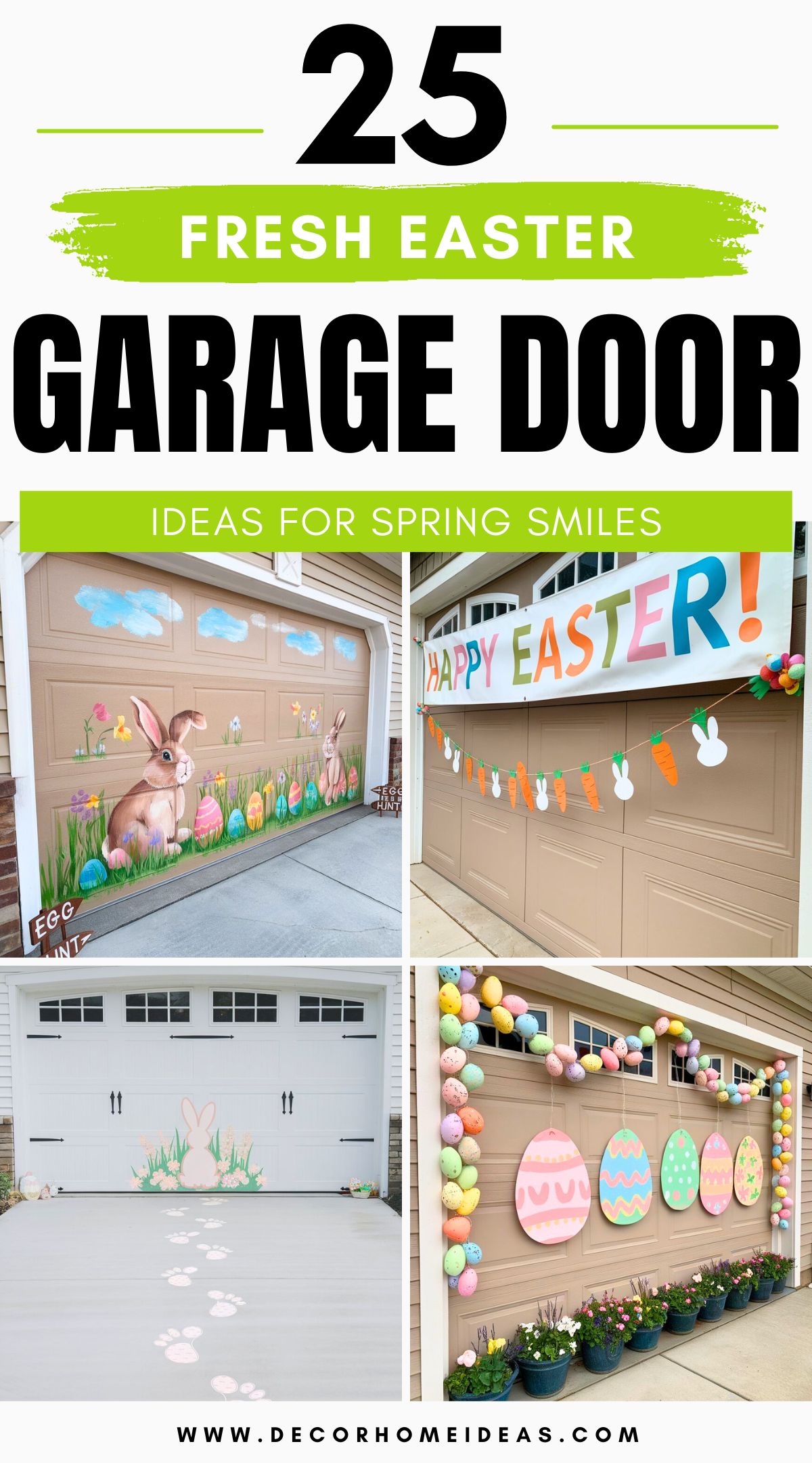 best easter garage door decorations 4