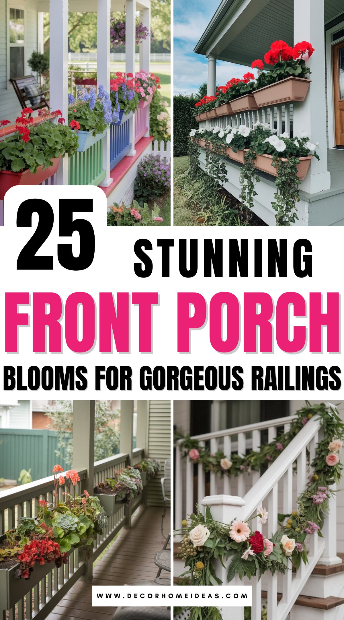 best front porch flowers railings 2